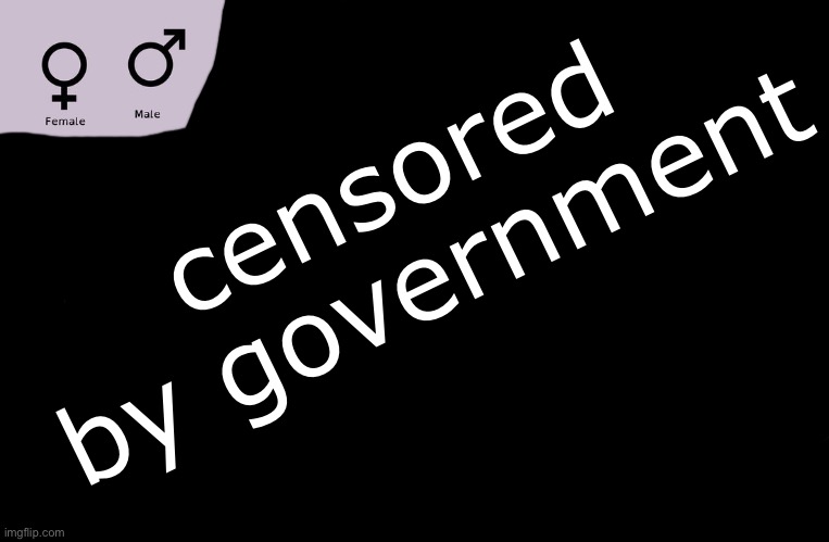 censored by government | made w/ Imgflip meme maker