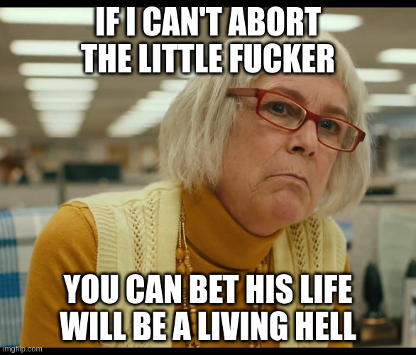 one advantage of abortions is that bad parents can't abuse unwanted children | IF I CAN'T ABORT THE LITTLE FUCKER YOU CAN BET HIS LIFE WILL BE A LIVING HELL | image tagged in auditor bitch,usa,freedumb | made w/ Imgflip meme maker