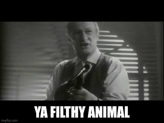 ya filthy animal! | YA FILTHY ANIMAL | image tagged in ya filthy animal | made w/ Imgflip meme maker