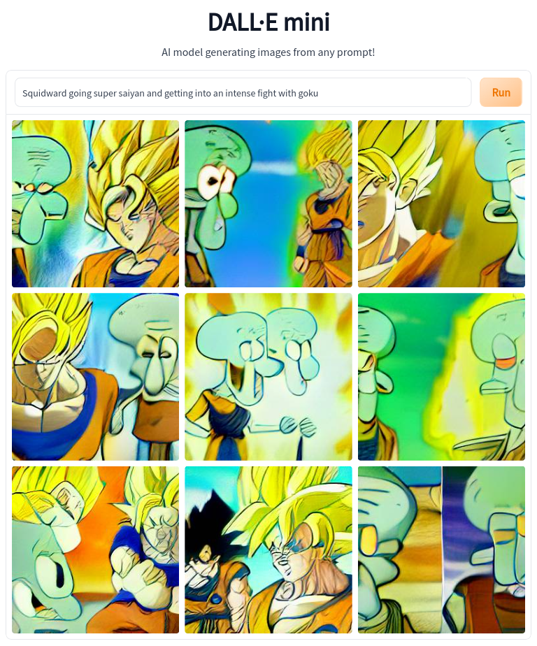 Squidward vs Goku Blank Meme Template
