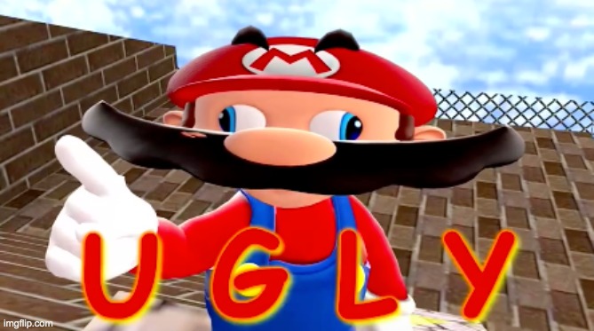 new template | image tagged in smg4 u g l y | made w/ Imgflip meme maker