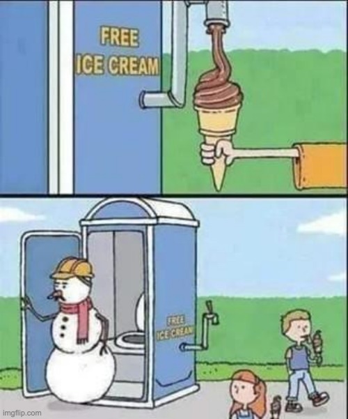 Cursed Icecream | image tagged in memes,funny,cursed,icecream,poop,snowmen | made w/ Imgflip meme maker