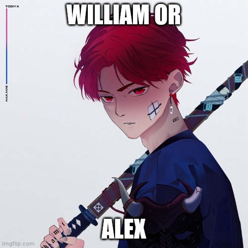 My temp | WILLIAM OR; ALEX | image tagged in my temp | made w/ Imgflip meme maker