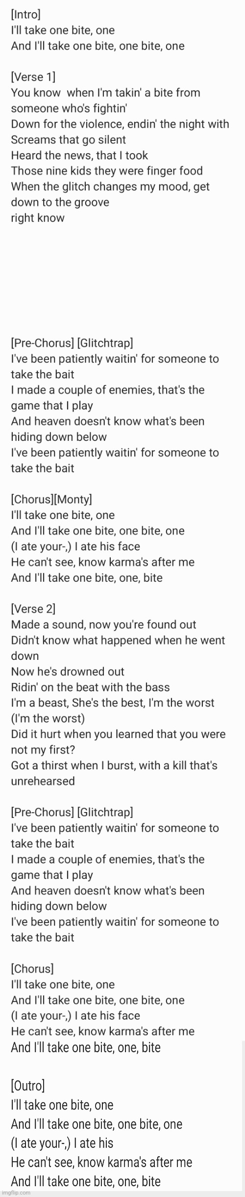 Song lyrics - Imgflip