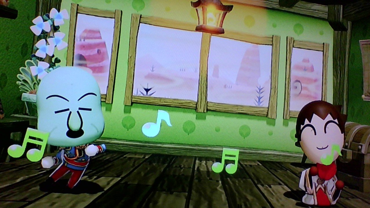 Squidward and Danny singing Blank Meme Template