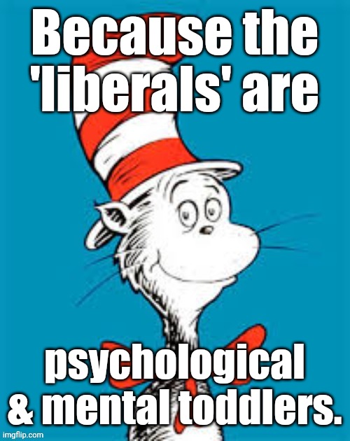 obiden - Shat in the Hat | Because the 'liberals' are psychological & mental toddlers. | image tagged in obiden - shat in the hat | made w/ Imgflip meme maker
