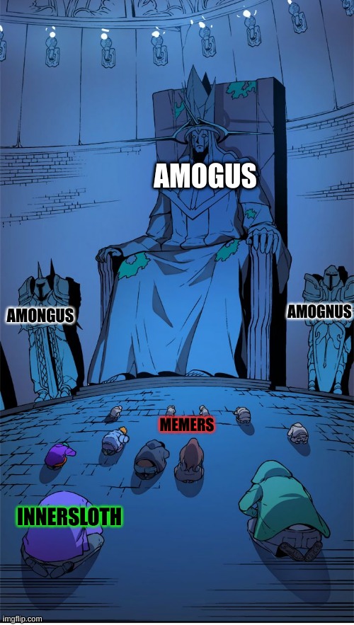 so sus | AMOGUS; AMOGNUS; AMONGUS; MEMERS; INNERSLOTH | image tagged in worship the lord,sus,amogus,among us,amongus,when the imposter is sus | made w/ Imgflip meme maker