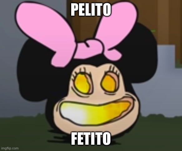 PELITO; FETITO | image tagged in momi jack o lantern | made w/ Imgflip meme maker