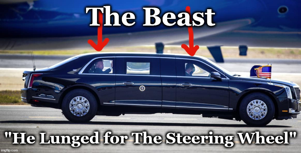 beast | The Beast; "He Lunged for The Steering Wheel" | image tagged in beast | made w/ Imgflip meme maker