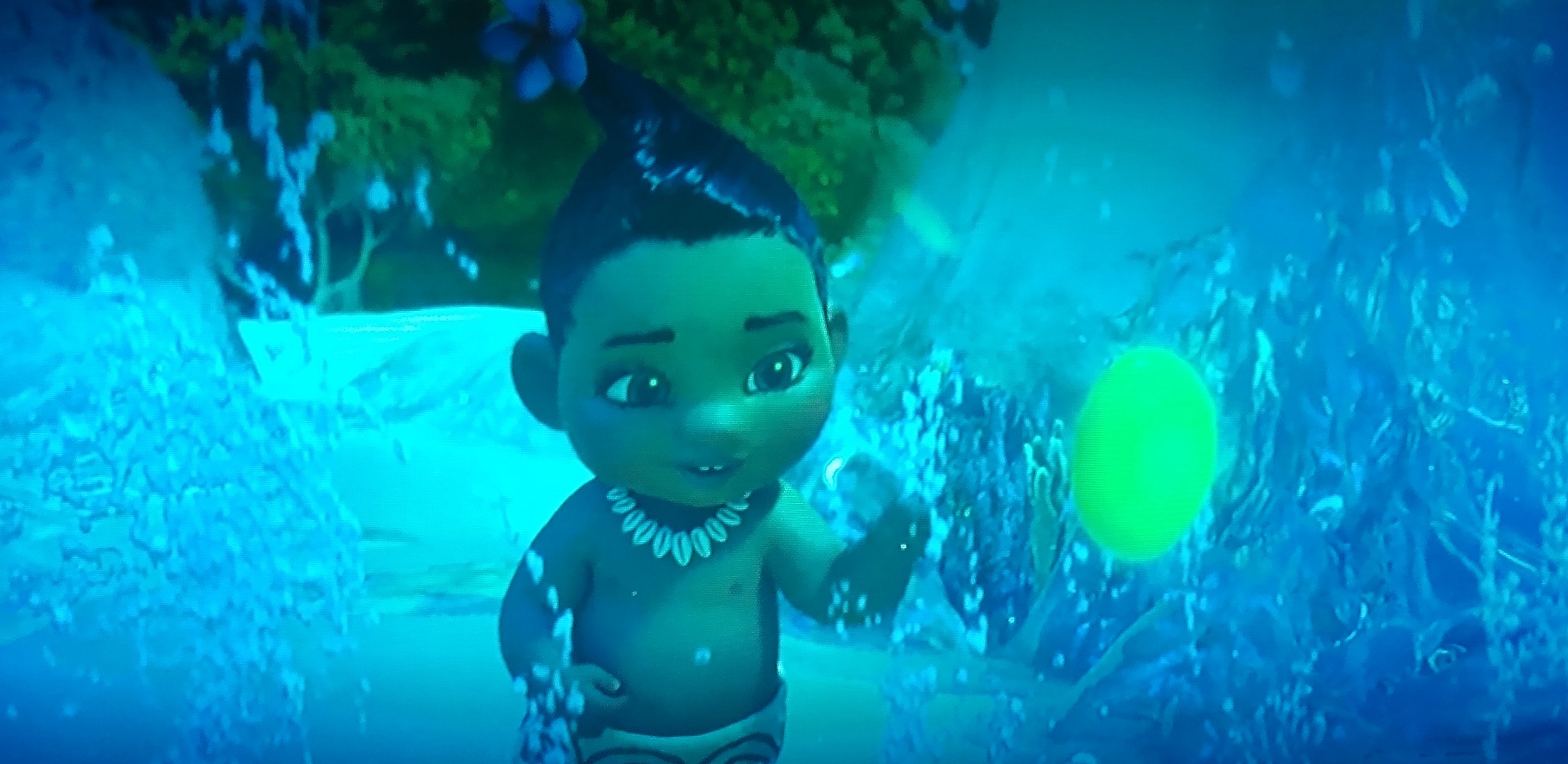 Moana getting heart of the fiti Blank Meme Template