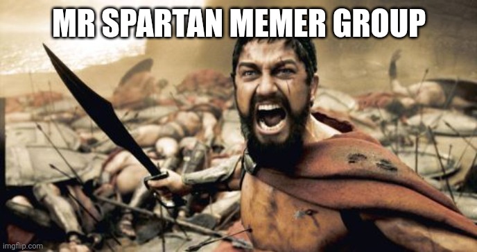 Sparta Leonidas | MR SPARTAN MEMER GROUP | image tagged in memes,sparta leonidas | made w/ Imgflip meme maker