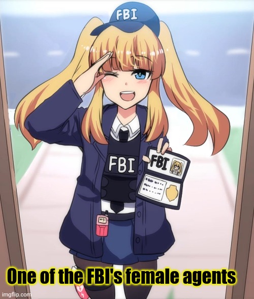 One of the FBI's female agents | made w/ Imgflip meme maker