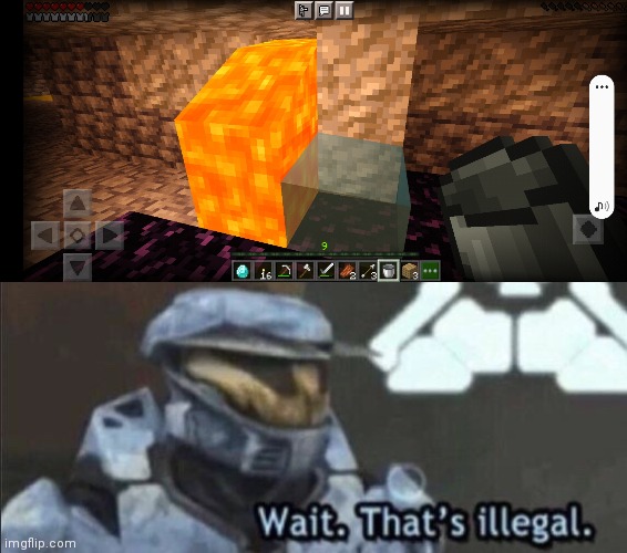 Yep | image tagged in wait that s illegal,minecraft | made w/ Imgflip meme maker