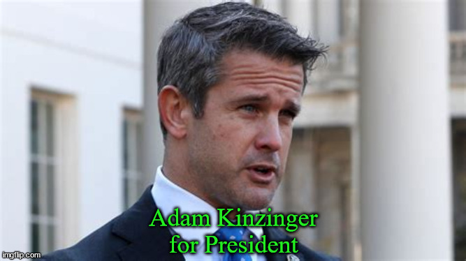 GOP 2024 Nominee | Adam Kinzinger
for President | image tagged in maga,trump,republicans,ronald reagan,nixon | made w/ Imgflip meme maker