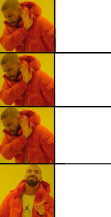 Drake Hotline Bling meme Blank Meme Template