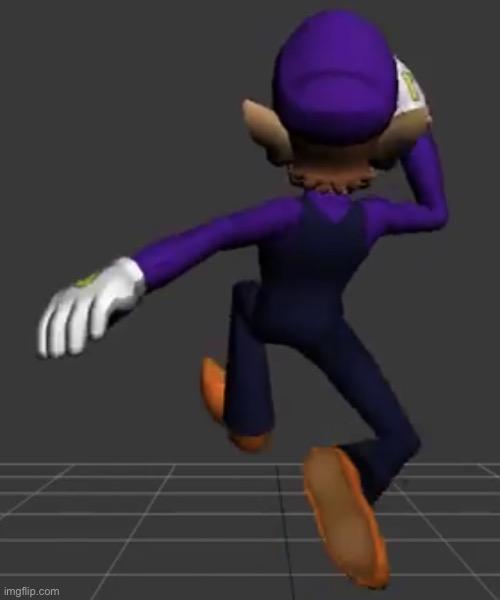 Waluigi Running | image tagged in waluigi running | made w/ Imgflip meme maker