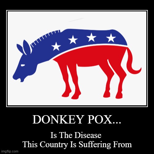 DONKEY POX! | image tagged in funny,demotivationals,donkey pox | made w/ Imgflip demotivational maker