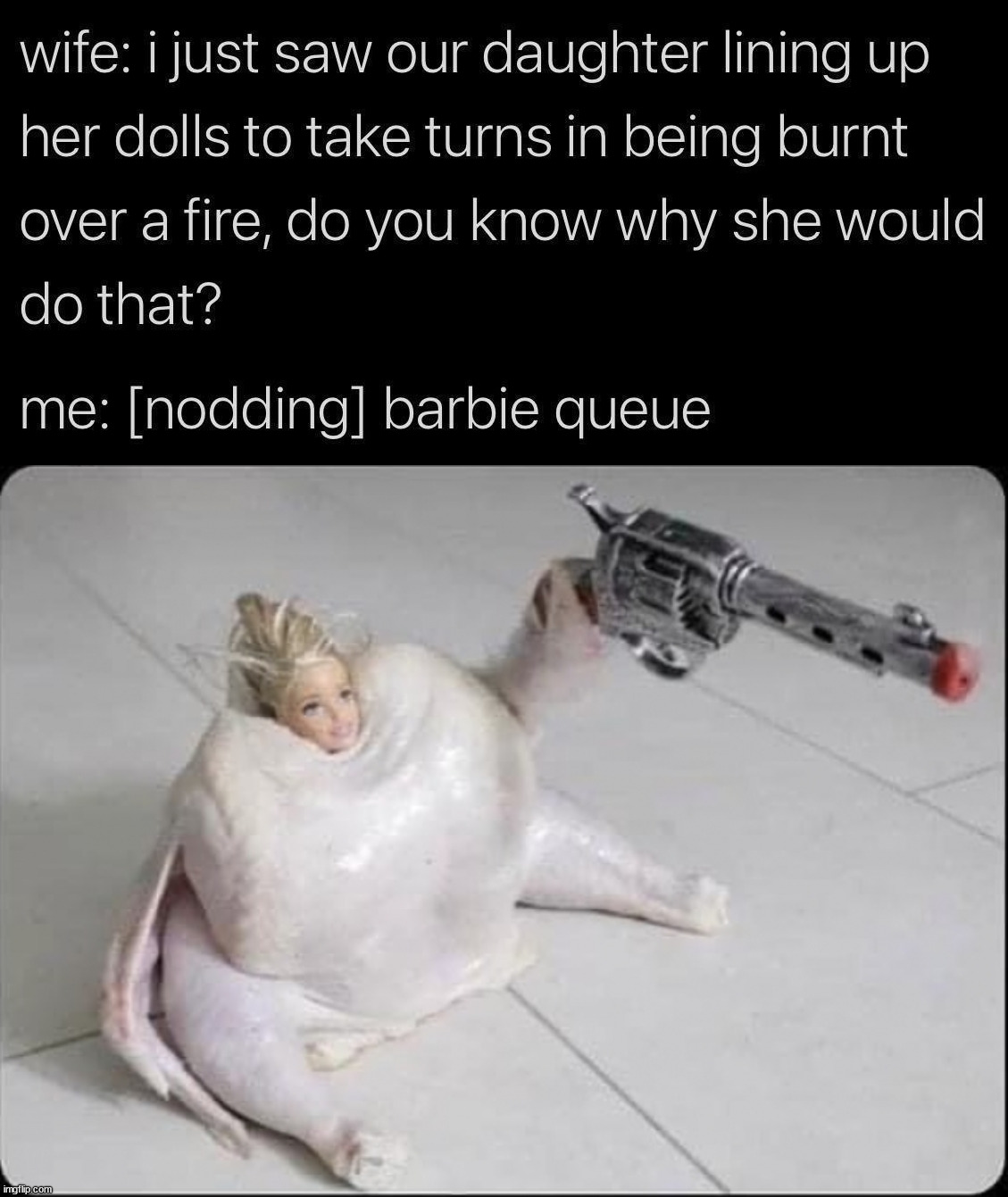 image tagged in barbie,eye roll | made w/ Imgflip meme maker