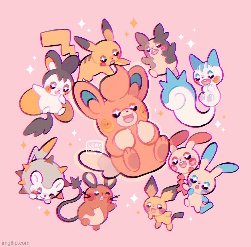 They all do be pretty much lookin the same (art by leap here) | image tagged in art by start here,pokemon,art | made w/ Imgflip meme maker