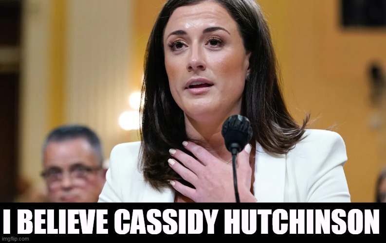 And you should too. | I BELIEVE CASSIDY HUTCHINSON | image tagged in cassidy hutchinson,truth,witness,trump,evil | made w/ Imgflip meme maker