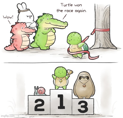 Turtle the winner | image tagged in turtle,turtles,comics,comic,comics/cartoons,1st place | made w/ Imgflip meme maker