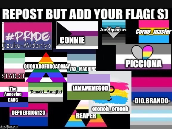 mine is on the left :) | The Annoying DAHG | image tagged in pride | made w/ Imgflip meme maker