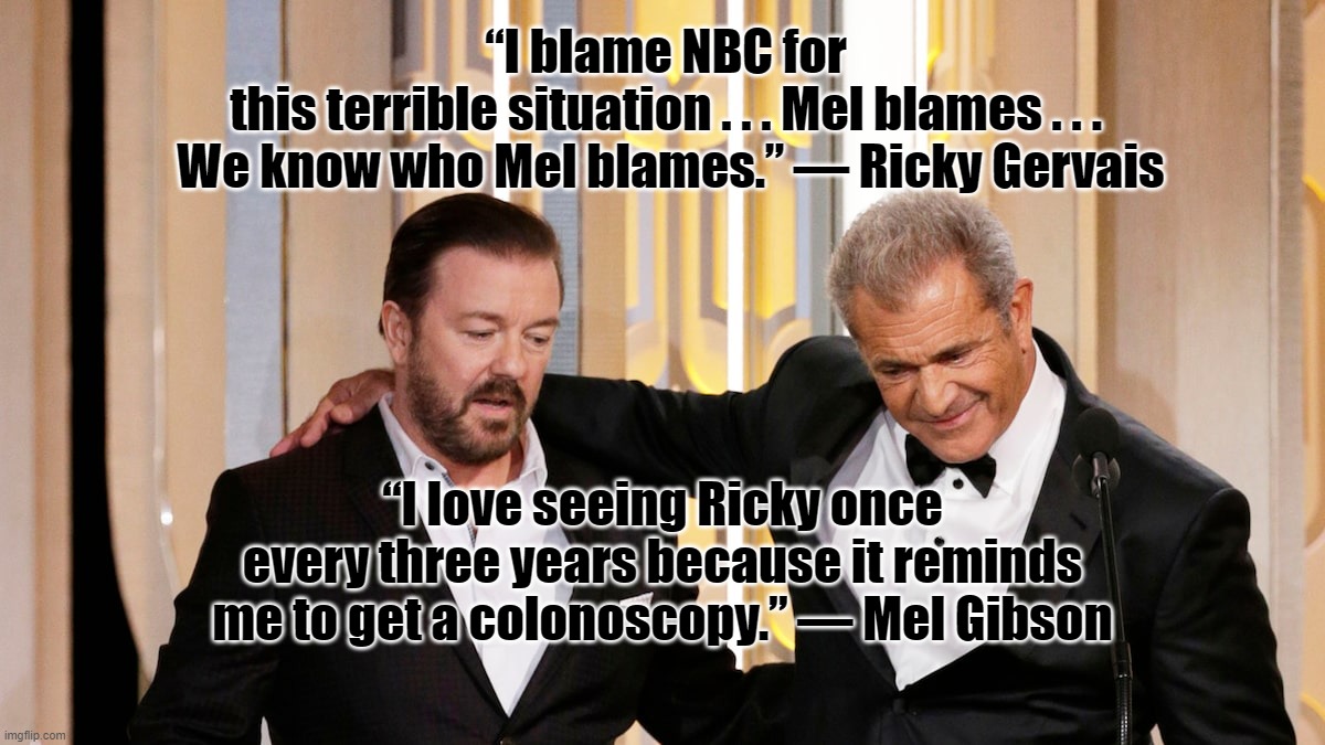 Golden Globes with Mel & Ricky - Imgflip