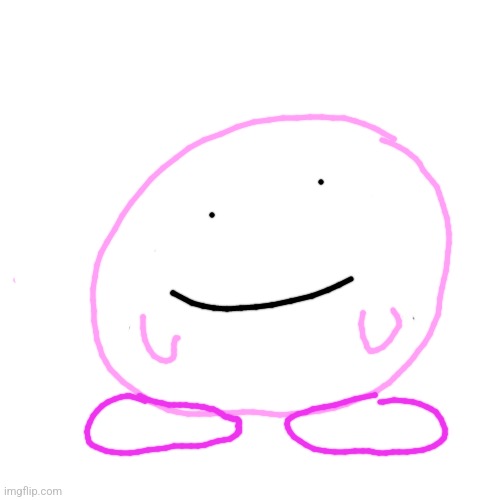 I got bored so I drew this kirby | image tagged in memes,first you draw a circle,then you dot the eyes,add a great big smile,and presto its a pink orb,kirby | made w/ Imgflip meme maker