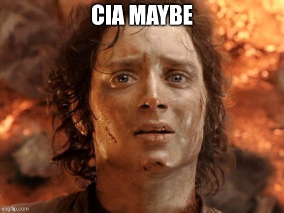 It's Finally Over Meme | CIA MAYBE | image tagged in memes,it's finally over | made w/ Imgflip meme maker