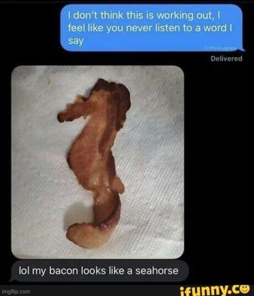 Bro | image tagged in bacon,woah | made w/ Imgflip meme maker