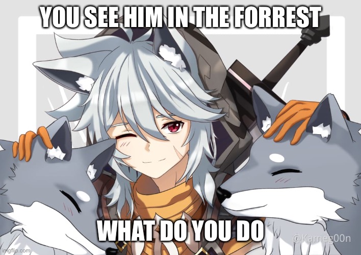 YOU SEE HIM IN THE FORREST; WHAT DO YOU DO | made w/ Imgflip meme maker