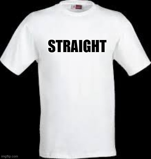 t shirt | STRAIGHT | image tagged in t shirt | made w/ Imgflip meme maker