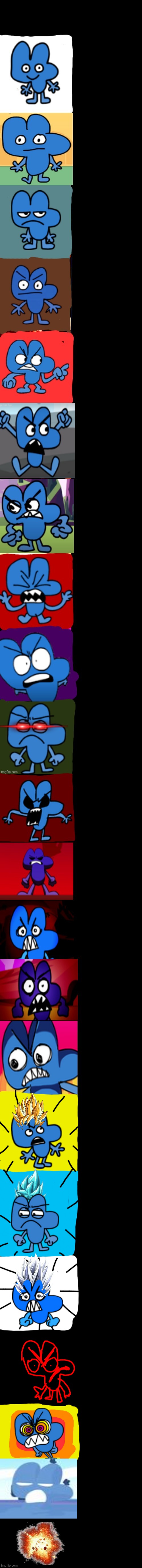 High Quality Four Becoming Angry (Very Extended) Blank Meme Template
