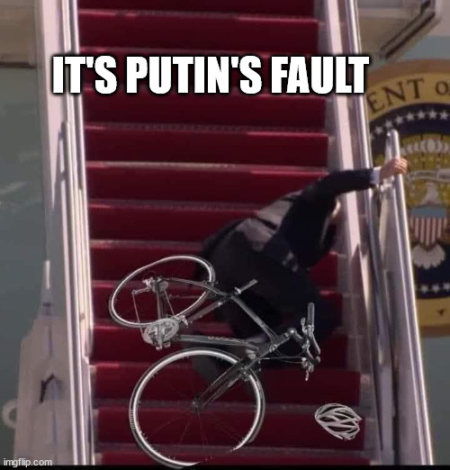 Putin did it... honest | IT'S PUTIN'S FAULT | image tagged in but that's not my fault | made w/ Imgflip meme maker