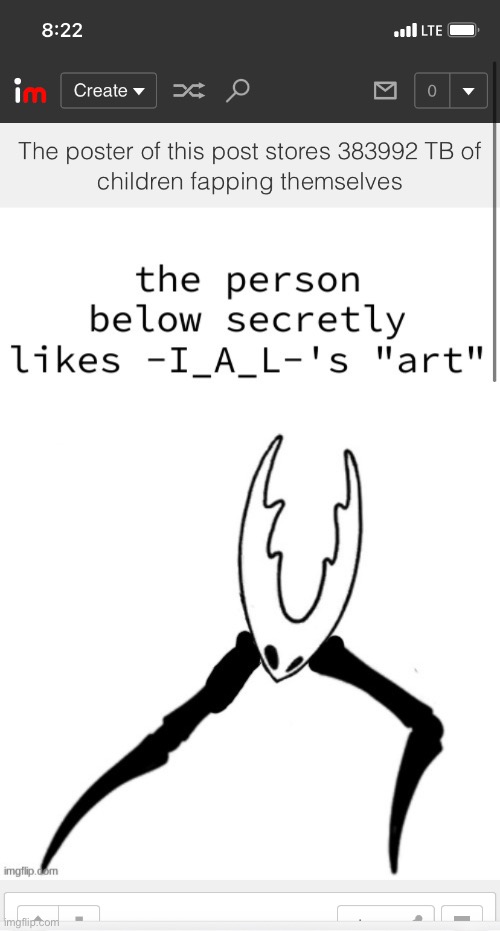 The poster of THIS post is correct, as THEY are the one with 383992 TB of children fapping themselves | made w/ Imgflip meme maker