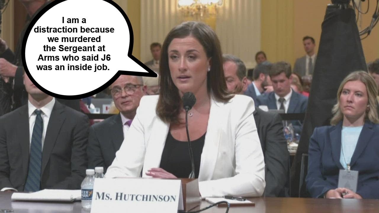 Cassidy Hutchinson is a distraction because they murdered the Sergeant at Arms who said J6 was an inside job. | image tagged in distraction,murder,government corruption,sergeant at arms,j6 was an inside job,conspiracy to commit murder | made w/ Imgflip meme maker