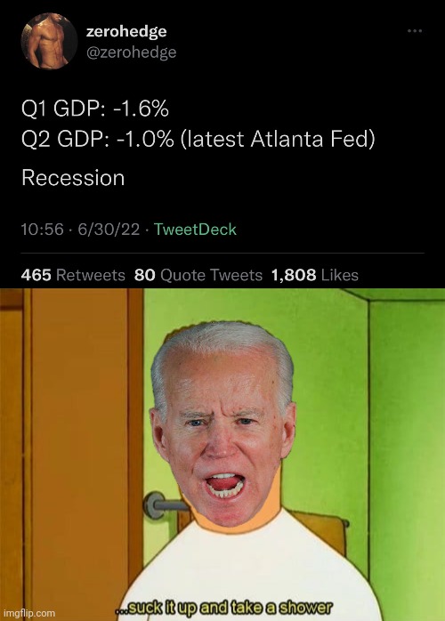 joe bidens solution to democrats planned Recession/Depression | image tagged in joe biden,recession,king of the hill | made w/ Imgflip meme maker