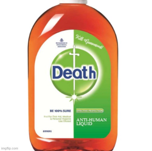 The preferred freshener for hospital basements, cemeteries, and funeral homes. | image tagged in fun,bottle,message in a bottle,labels | made w/ Imgflip meme maker