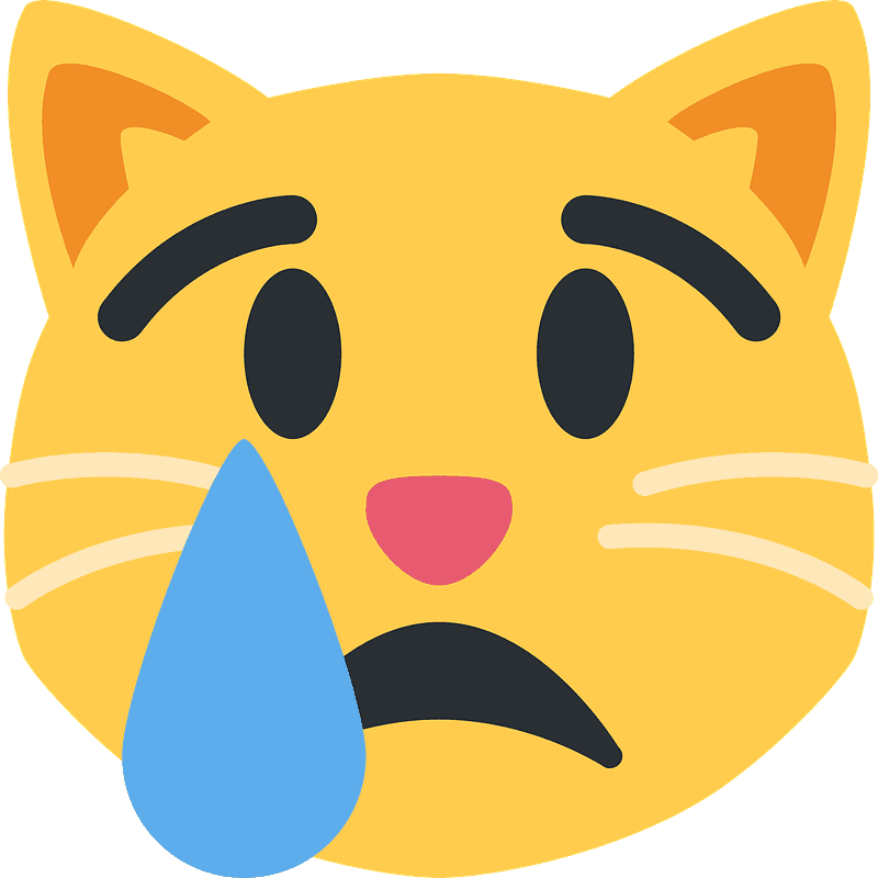 Sad Cat Emoji Blank Meme Template