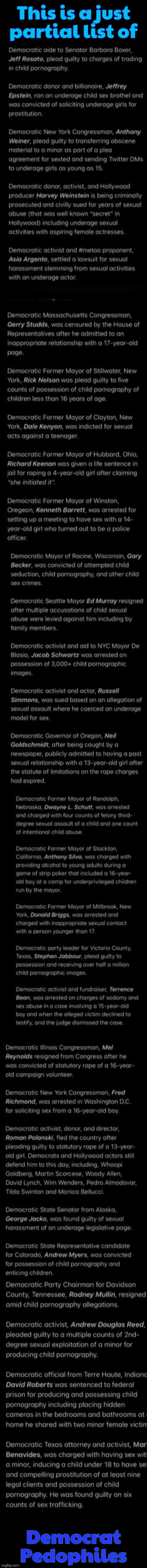 Democrat pedos | image tagged in democrat pedos | made w/ Imgflip meme maker