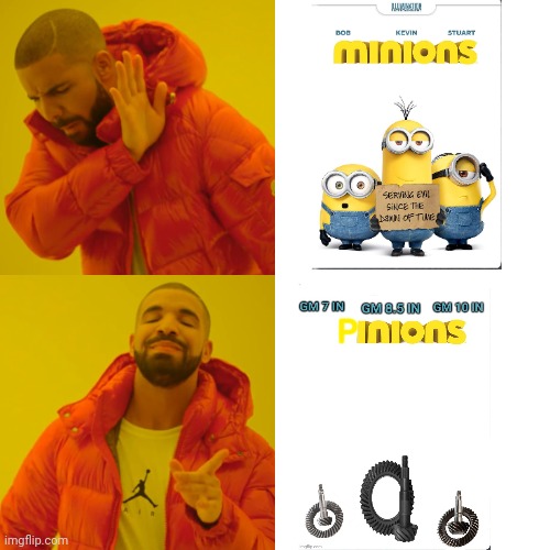 I've made a parody of the minions | image tagged in memes,drake hotline bling,car memes | made w/ Imgflip meme maker