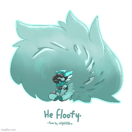 *Floof* (By u/protogen_chatuser) | image tagged in furry,cute,adorable,protogen,fluffy | made w/ Imgflip meme maker