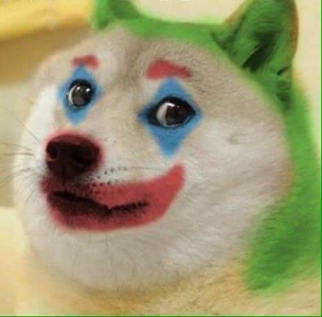 High Quality Joker Doge Blank Meme Template