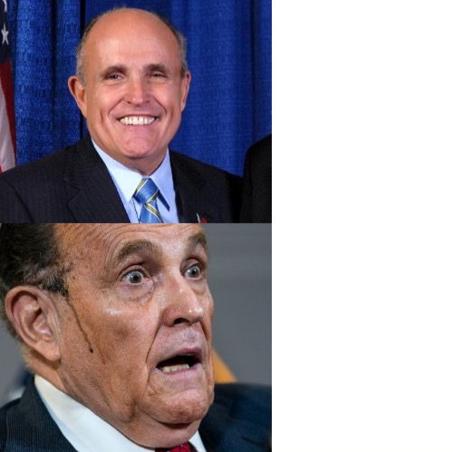 High Quality Rudy Giuliani hotline bling Blank Meme Template