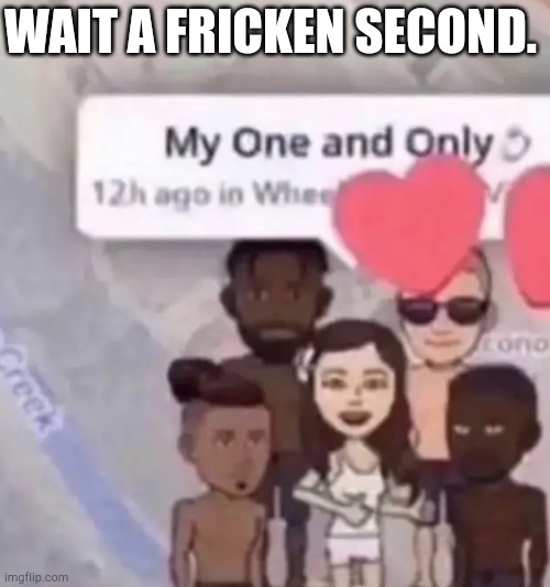 Wait ONE second. | WAIT A FRICKEN SECOND. | image tagged in hol up | made w/ Imgflip meme maker