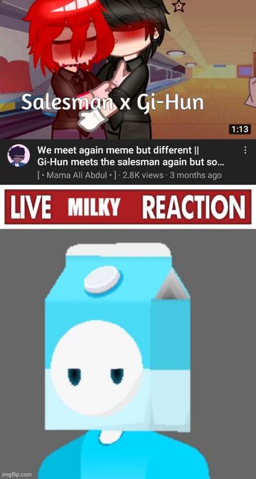 image tagged in live milky reaction | made w/ Imgflip meme maker