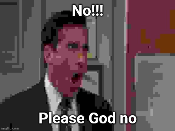No, God! No God Please No! | No!!! Please God no | image tagged in no god no god please no | made w/ Imgflip meme maker