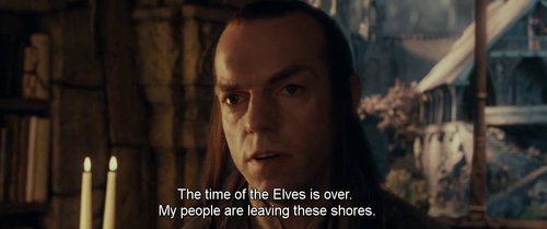 High Quality Elrond: my people are leaving these shores Blank Meme Template