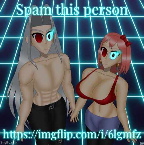 Sayori and Sephiroth | Spam this person; https://imgflip.com/i/6lgmfz | image tagged in sayori and sephiroth | made w/ Imgflip meme maker
