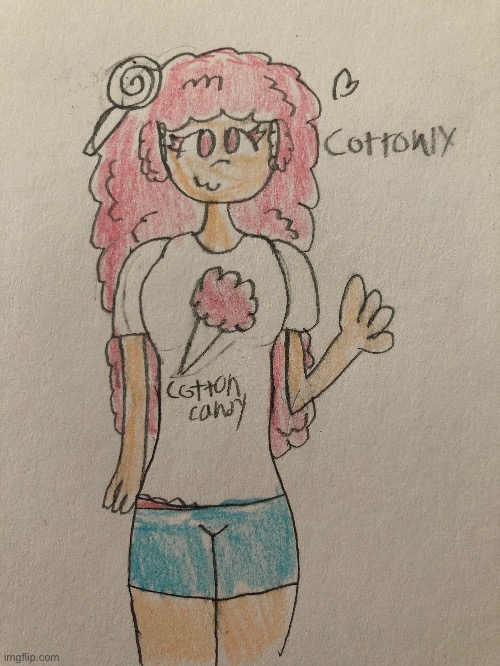 Another new human OC, Cottonly | made w/ Imgflip meme maker